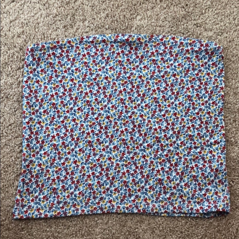 Floral tube top